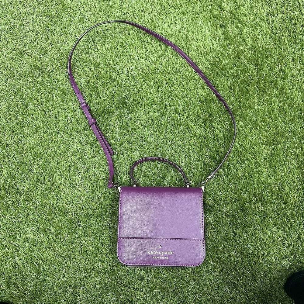 Kate Spade Staci Square Crossbody‎ Plum Pie